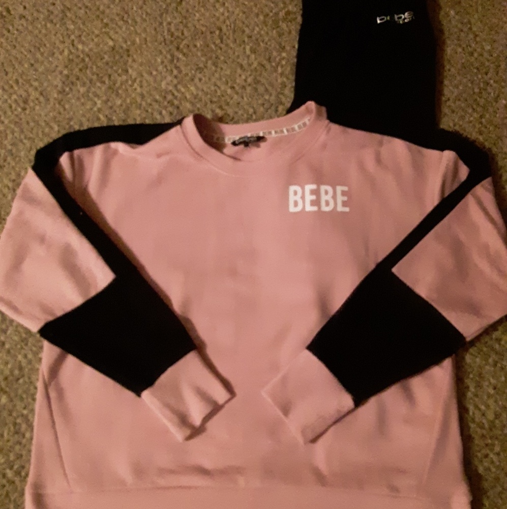 Bebe sweatshirt and leggings set